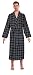 Robes King Classical Sleepwear Men's 100% Cotton Flannel Shawl Collar Robe,