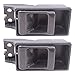 Pair of Inside Inner Gray Door Handle Replacement for Nissan Pickup Truck 8067055G03