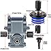 BRCatWPark RC Front Rear Gearbox Case & 43T Differential w/10T Main Gear Upgrades Part for 1/7 Big Rock/Mojave/Fireteam 6S BLX,1/8 Kraton/Outcast/Notorious/Talion 6S BLX & EXB,Part#AR310854,Navy Blue
