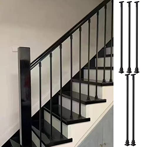 Balaustres de metal para escaleras interiores de áticos residenciales modernos pack de 5