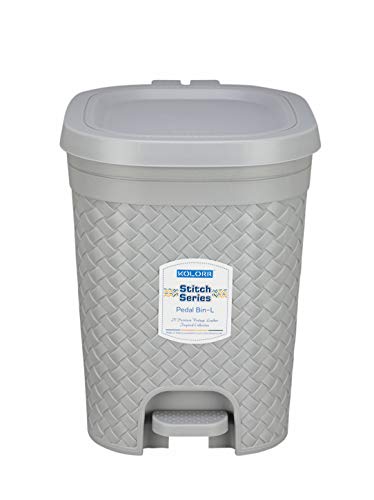 KOLORR Stitch Dustbin 15L - Grey