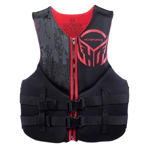 HO Pursuit CGA Mens Wakeboard Vest Black/Red Sz M