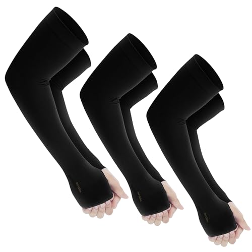 Image of Yuneek Arm Sleeves For Men & Women UV Sun Protection, UPF 50 Cool Arm Hand Cover Unisex For Bike ride,Golf,cricket,cycling,yoga,gym Sports