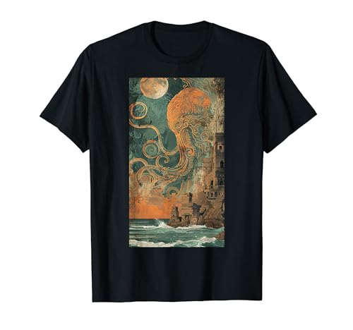 Cthulhu Octopus Octopus Vintage Steampunk Kraken T-Shirt