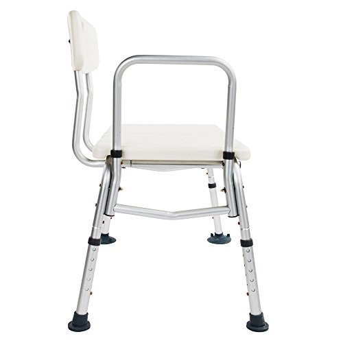 Tub Transfer Bench, Adjustable Height Medical Bath Shower Seat With Back, Bathroom Bathtub Non-Slip Stool Chair With Suction Cups For Elderly, Disabled - Supports Up To 330 Lbs #TOP3