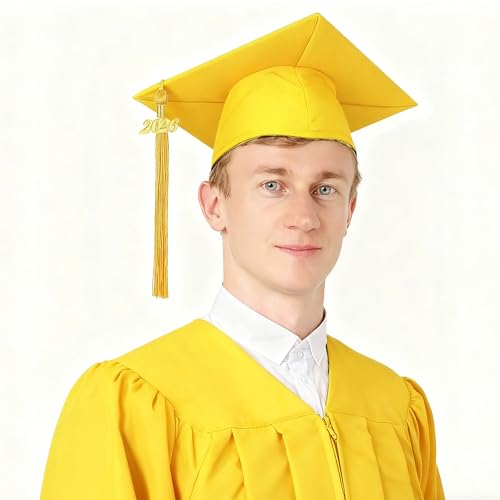 Image of 10 Pieces 2026 Graduation Tassels Bulk with Gold Year Charms for Graduation Cap Accessories (Gold)