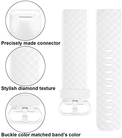 3 Pack Replacement Compatible for Fitbit Charge 3 Strap/Charge 4 Strap, Adjustable Replacement Sport Accessory Wristband for Fitbit Charge 3 / Charge 4