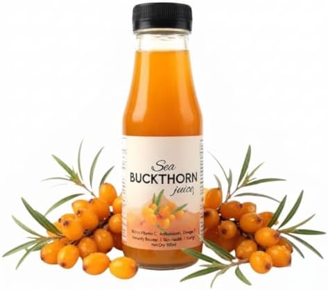 Sea Buckthorn Juice | Himalayan Sea Buckthorn Berry Juice | Natural Vitamin C | Omega 3 6 7 9 | Makes 50 Glasses | Immunity, Skin Glow & Gut Health Support | 300ml/10.14 Fl Oz — view 3