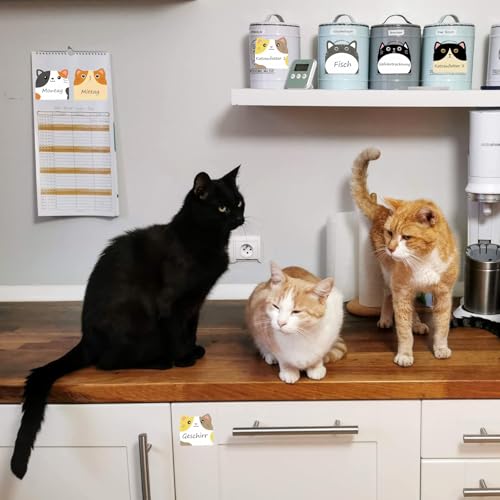 Huoflame Sticky Notes Cartoon Tiere Set – Selbstklebende Notizzettel mit starker Haftung, 12 Stück niedliche Katzenmotive – Perfekt für Schule, Büro, Kindergeburtstag, Mitgebsel, Geschenkideen