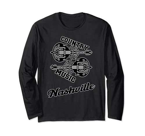 Camiseta Nashville Country Music Lover Bluegrass Tennessee Manga Larga