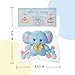 QCROAD SQUISHY Handmade Taba Blue Elephant Squishy - Original Silicone Squishy Toys for Kids & Adults, Stress Relief Squeeze Toy, Party Favors & Goodie Bag Stuffers
