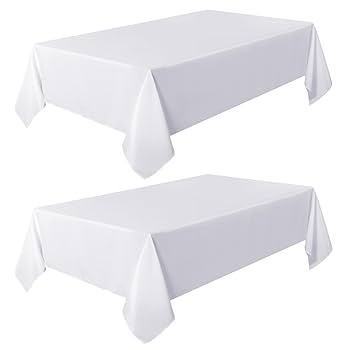 BL★60冊 Amazon.com: sancua 2 Pack Beige Tablecloth 60 x 84 Inch