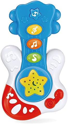 Portable First Guitar. Educational Toy for Music Learning and Entertainment for Ages 9 Months to 4 Years