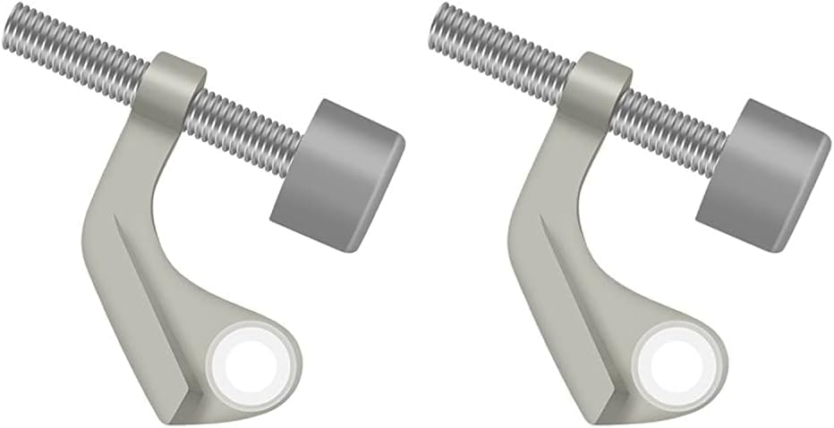 Deltana HPH89U15 Hinge Pin Stop; Hinge Mounted for Brass Hinge; Satin Nickel Finish (Pack of 2)