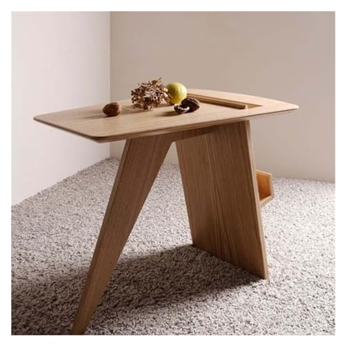Table d'appoint de canapé en bois massif moderne pour salon et bureau - 2