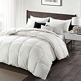 APSMILE Premium All Season Siberian Goose Down Comforter- 1200TC 100% Original Cotton -55Oz Hypoallergenic Medium Warmth Duvet Insert (King, Off-White)