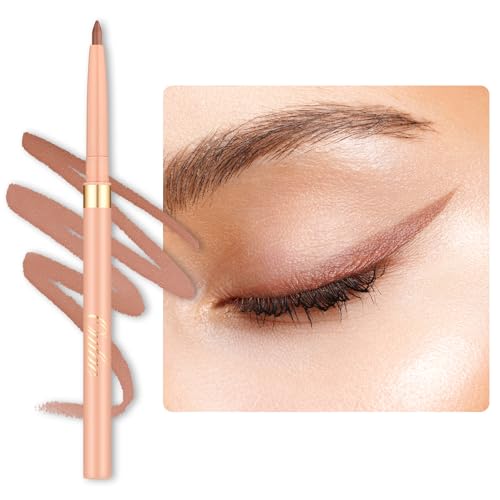 OULAC Matte Taupe Eye Liner & Lip Liner 2 in 1, Waterproof, Smudge-proof Retractable Eyeliner Pencils Lasts 24H+