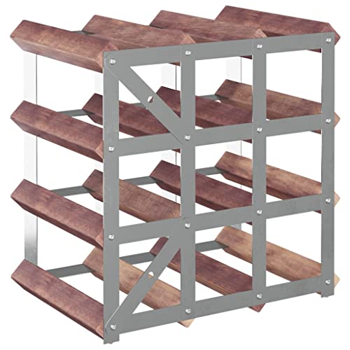 Soporte para vino 12 botellas madera pino sólido miniatura 6