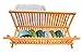 RoyalHouse Premium Natural Bamboo Dish Rack, Collapsible Dish Drainer, Foldable and Compact Dish Drying Rack for Kitchen Counter