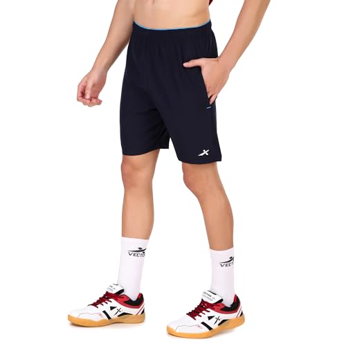 Image of VECTOR X Solid Men Sports Shorts Polyester with Right Pocket (Pack of 1)