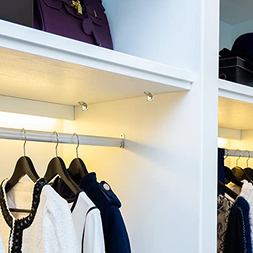 30 Stk Regalbodenträgern, L-förmige Regalhalterungen Metall, 5 mm vernickelte Regalstifte, Regalstütze Regalbrett Halterung für Schrank, Bücherregalstütze – Bild 6