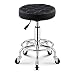Rolling Stool Okrągły stołek do podnoszenia z PU, lekki luksusowy stołek kosmetyczny komputerowy stołek barowy, prosty stołek do manicure Spa, 44-59 cm(Color:style7)