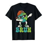 Funny Earth Day Bruh Dabbing Earth Day 2025 Boys Teens Kids T-Shirt