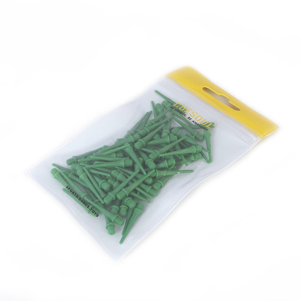 CUESOUL Touch-Point Puntas Blandas Cortas Punta de dardo 2BA Rosca de Tornillo estándar 80 Piezas