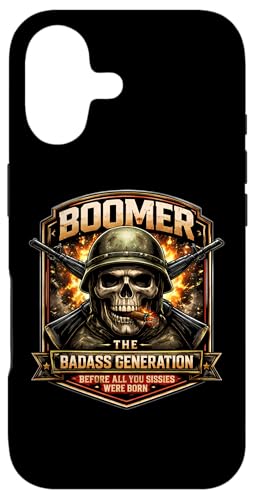 �u�[�}�[�W�F�l���[�V����Badass Before You Sissies Were Born Skull �X�}�z�P�[�X iPhone 17 �p