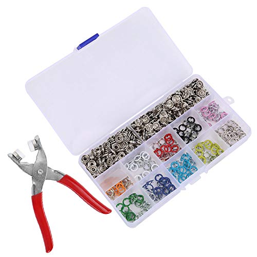 3NH® Shape Pliers, Portable 10mm 200pcs Snap Fasteners, for Clothing Store Tailor Sewing Home 3NH® Shape Pliers, Portable 10mm 200pcs Snap Fasteners, for Clothing Store Tailor Sewing Home