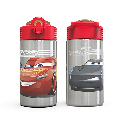Zak Designs CRSG-S730-C-AMZ Disney Cars 3 - Stainless Steel Water Bottle thumb #5
