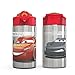 Zak Designs Disney Cars 3 - Stainless Steel Water Bottle with One Hand Operation Action Lid and Built-in Carrying Loop, Kids Water Bottle with Straw Spout is Perfect for Kids (15.5 oz, 18/8)