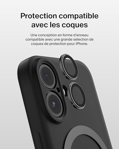 Protections d'objectifs Apple iPhone 16 Plus verre trempé Belkin Screenforce