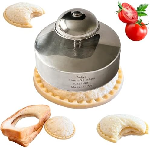 Sandwich Cutters and Sealer Uncrustables Maker Stainless Steel 3.5inch Sandwich Bread Cutter Great for Lunchbox and Bento Box