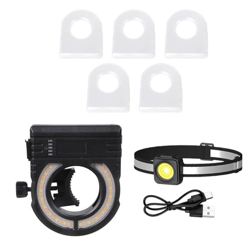 KMGDM Focos LED inalámbricos de temperatura ajustable de 2700 K-6500 K para aplicaciones de pintura de taller, luz pulverizadora para pintar coche