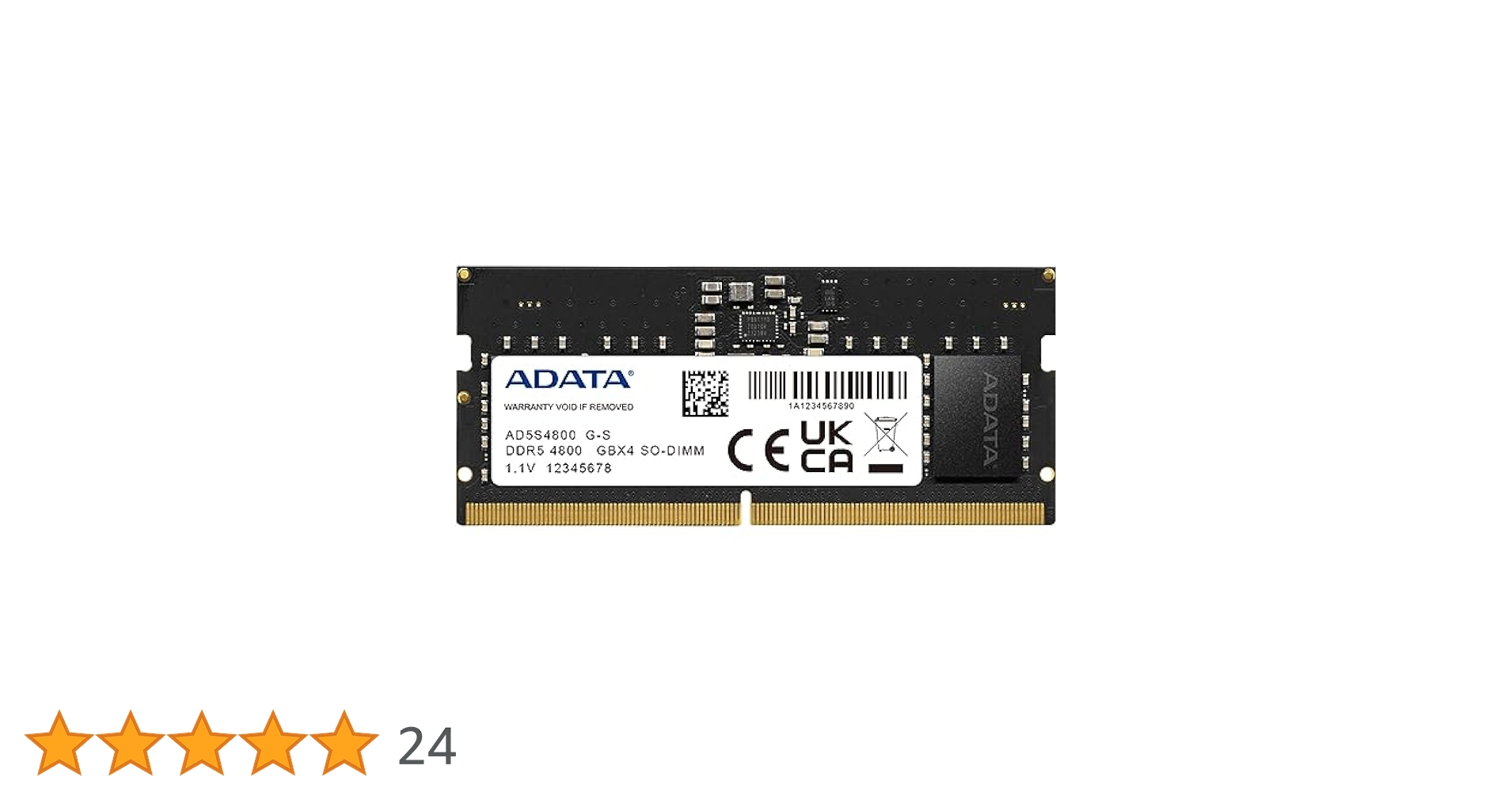 ADATA　AD5S480032G-B DDR5 4800 32GB ADATA Premier, 32GB, DDR5, 4800MHz (PC5-38400), CL40, 1.1V