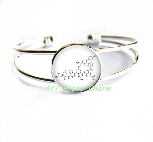 AllGlassCharm Charming Bracelet，OXYTOCIN Molecule Structure Love Hormone Bracelet Bracelets - Oxytocin Jewelry