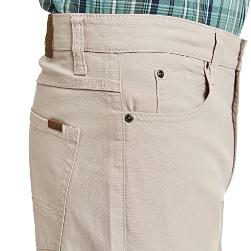Smith's Workwear Mens 5 Pocket Canvas Stretch Pants, Light Stone, 36W X 34L Us #TOP3