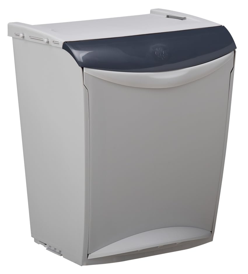 Poubelle de tri ROSSIGNOL 25L, fixation murale ou à poser, idéal pour le tri sélectif | BAKATRI  
Seau de tri ROSSIGNOL 