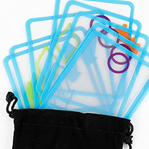 Material de Razonamiento Visual infantil con 60 tarjetas didácticas transparentes 3