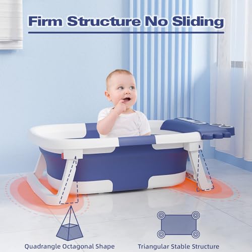 Image of Portable Travel Baby Tub, Blue