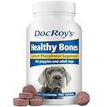 Revival Animal Health Doc Roy's Healthy Bones- Calcium Phosphorus Supplement- for Dogs & Puppies- 100ct Tablets