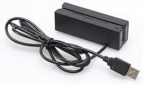 Mini Msr100 Swipe Magnetic Credit Card Reader 3 Tracks Hi/Lo Data Collector, USB Msr Stripe Card Reader for Point of Sale (POS), Access Control, ID Verify