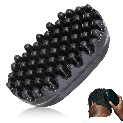 Eponge Cheveux Afro,Brosse à cheveux,Brosse à cheveux en caoutchouc,Brosse Cheveux Bouclés,Pinceau lavable Afro Hair Brosse Curly, pour les cheveux bouclés...