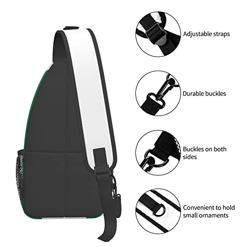 Mochila bandolera unisex negra de tamaño único miniatura 6