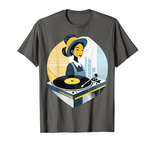 Dcarga Vector De Diseño De Camiseta De Vinilo Con Tocadiscos Vintage