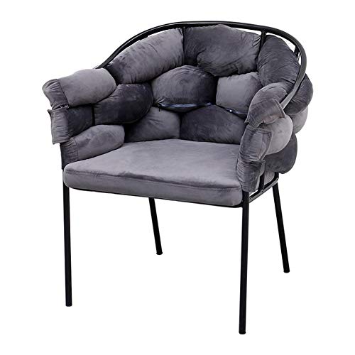 KOKOF Chair Lazy couch, foldable, tatami cushion, bay window chair, single,Simple bed, minimalist style,Bedroom balcony,-Darkgray