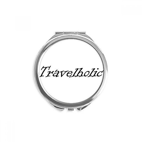 Miroir rond maquillage de poche à offrir aux passionnés de voyages et d'évasion