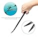 Liveek Aquarium Aquascape Tools Kit, 4 in 1 Anti-Rust Aquatic Plant Aquascaping Tool Stainless Steel Black Tweezers Scissors Spatula for Aquarium Tank Clean Fish Tank Aquascape Tools Sets (Black)