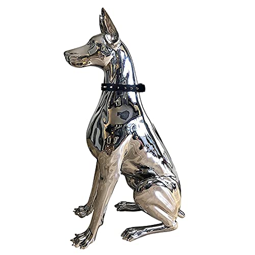 Sculptures Home Decor Home Decoration Sculpture Doberman Large Art Animal Statue Statuette Room Decoration Resin Statue Gift #TOP4